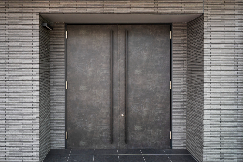 porte d'entrée au design tendance et haut de gamme